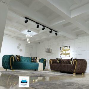 NAI-FUR tufted 5 seater sofa set